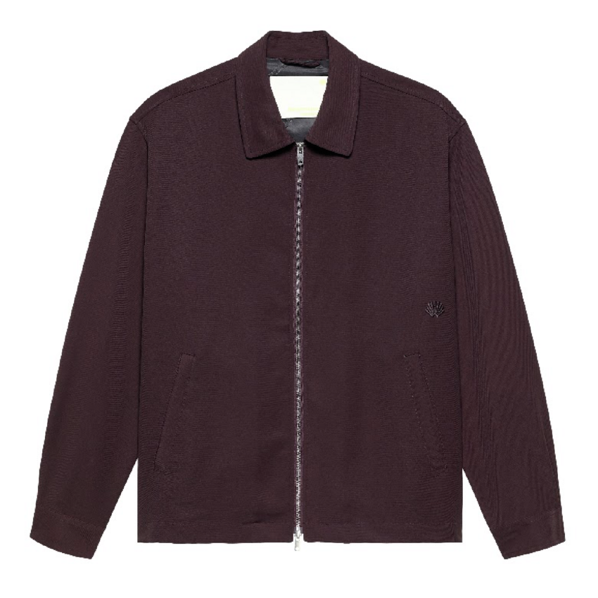 New Amsterdam Surf Association  Zip Up Shirt Wine