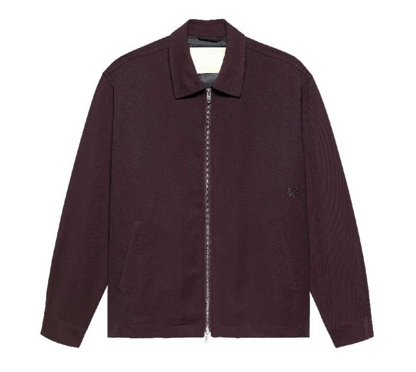 New Amsterdam Surf Association  Zip Up Shirt Wine