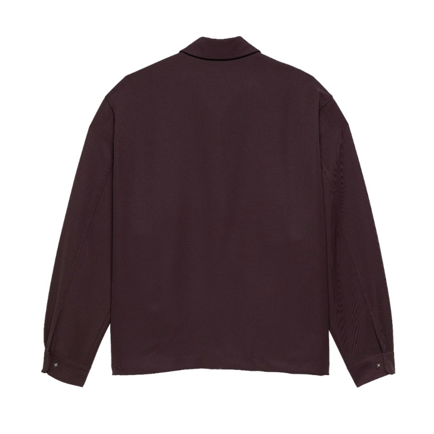 New Amsterdam Surf Association  Zip Up Shirt Wine