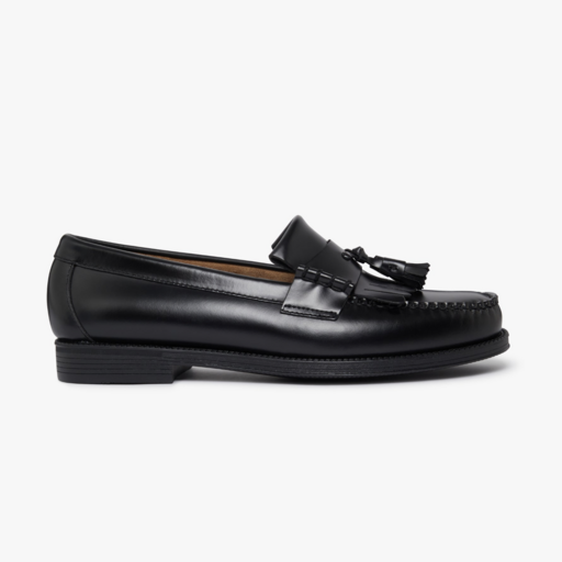 G.H. Bass Easy Weejun Layton II Kiltie Loafers Black Leather