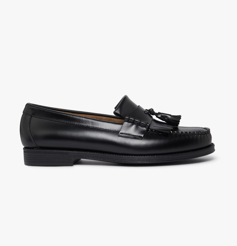 G.H. Bass Easy Weejun Layton II Kiltie Loafers Black Leather