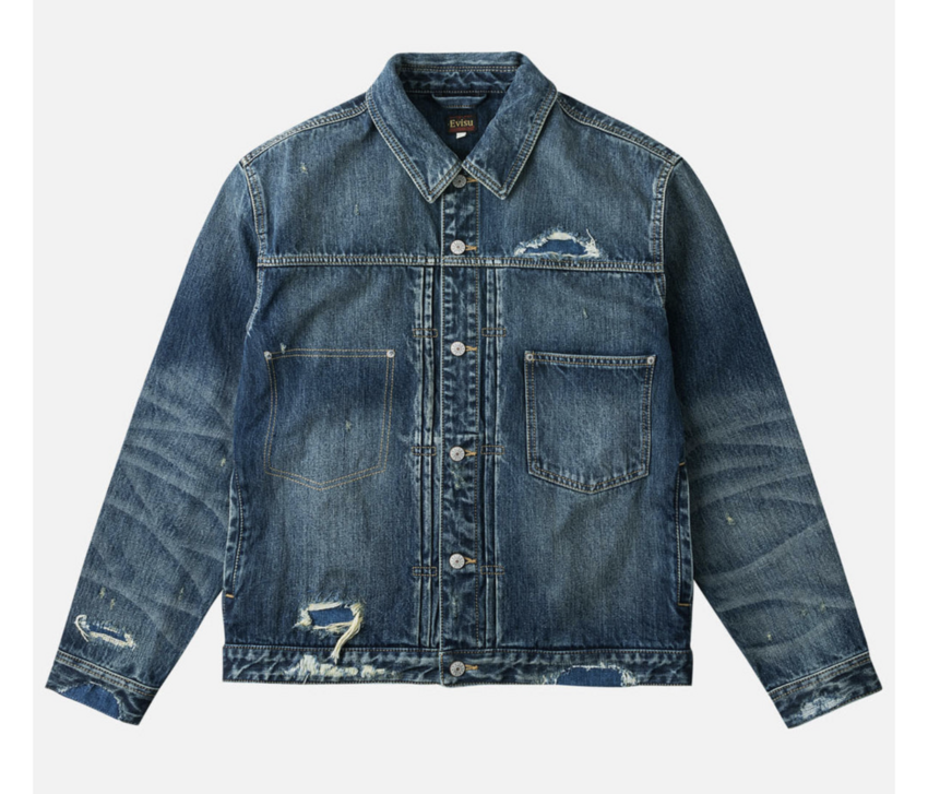 EVISU Pink Daicock Denim Jacket