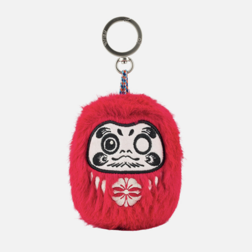 EVISU Evisu Daruma Plush Keychain Red