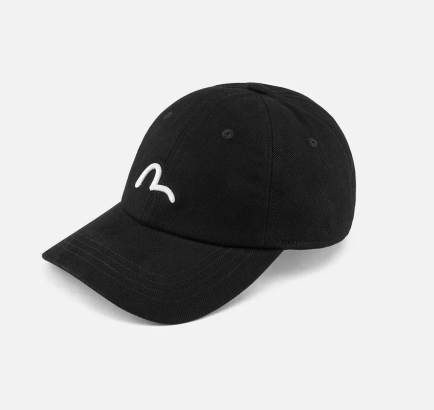 EVISU Cap With Seagull Print Black