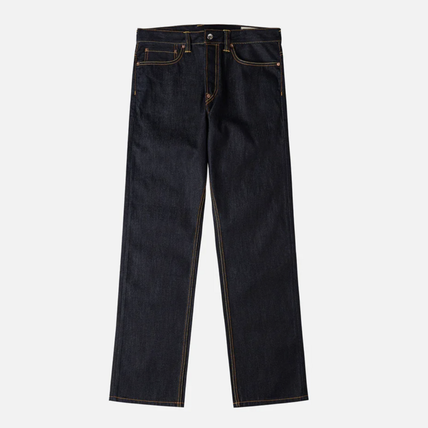 EVISU Ecru Seagull Print Jeans Raw Indigo