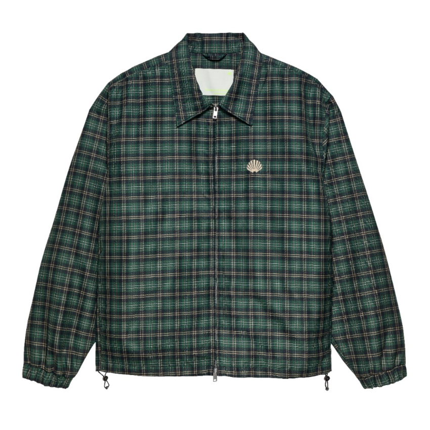 New Amsterdam Surf Association  Coach Jacket Green Check