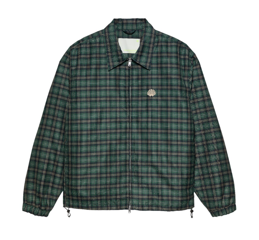 New Amsterdam Surf Association  Coach Jacket Green Check