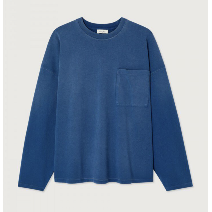 American Vintage Afoma Pocket Longsleeve Ocean Spray