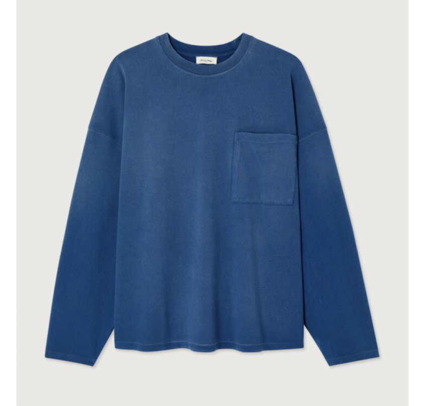 American Vintage Afoma Pocket Longsleeve Ocean Spray