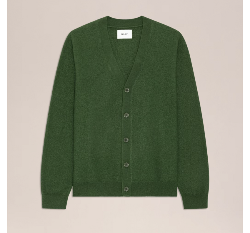 NN.07 Jasper Cardigan 60062 Eden Green