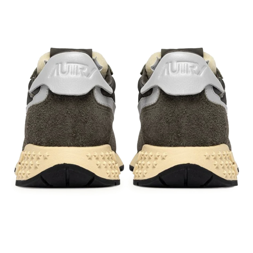 Autry USA Reelwind Low Nylon And Suede Olive Night/Harbor Mist