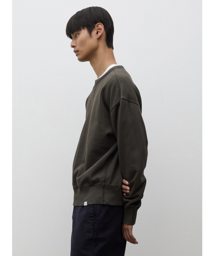 Norse Projects  Gilja Brushed Diagonal Cotton Fleece Sweatshirt Beech Green