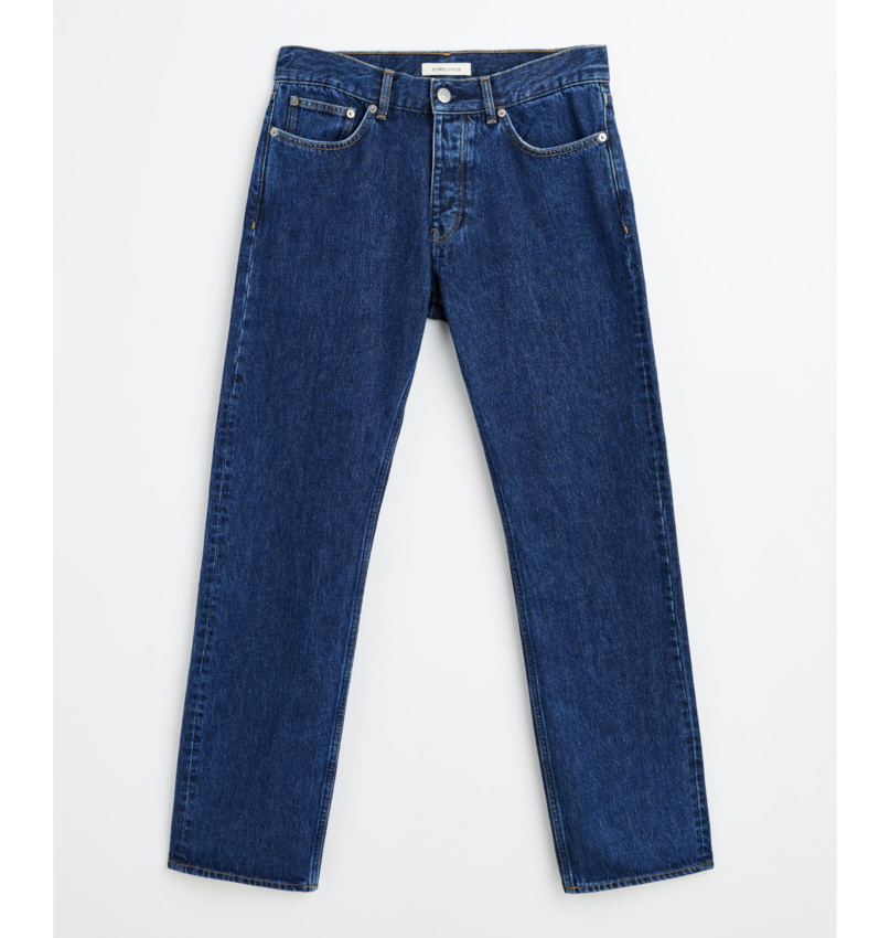 Sunflower Low Straight Jeans Blue Wash Denim