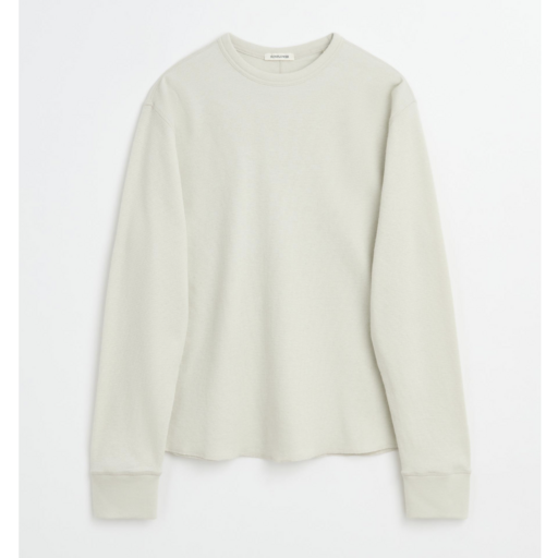 Sunflower Wool Waffle Tee LS Kit White