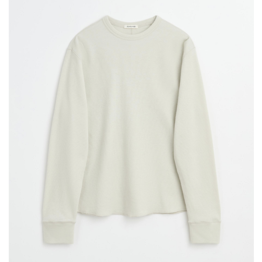Sunflower Wool Waffle Tee LS Kit White