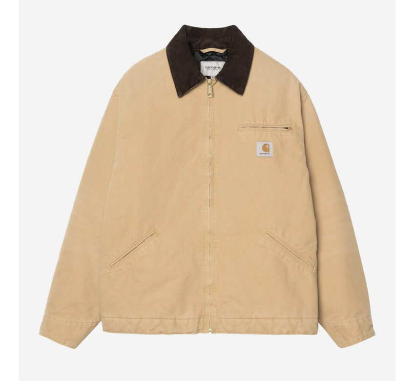 Carhartt WIP OG Detroit Jacket Dearborn Canvas Dusty H/Tabacco