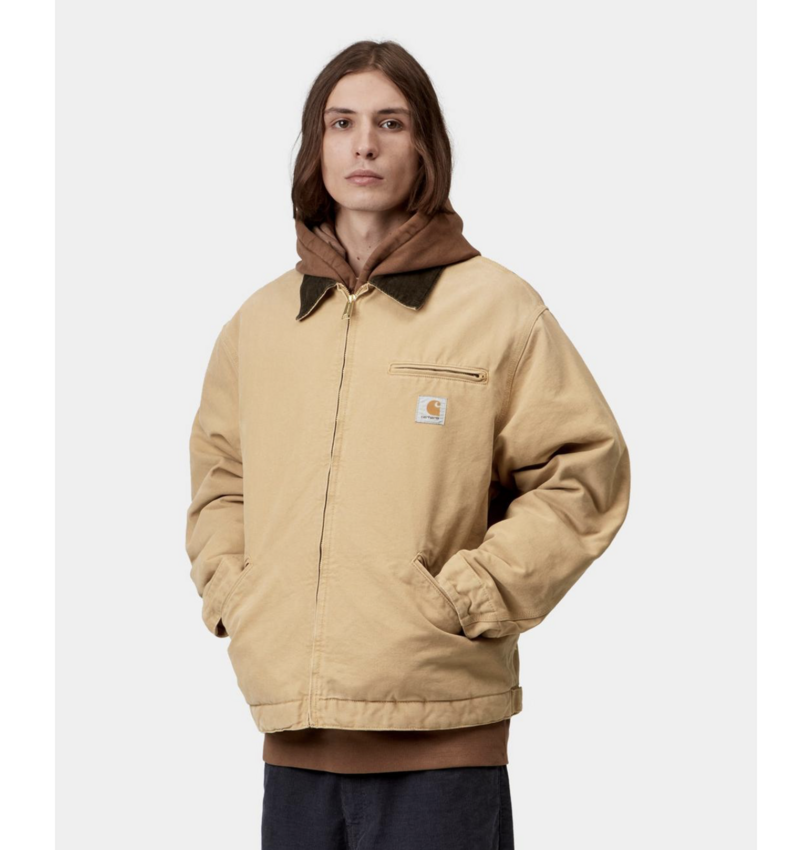 Carhartt WIP OG Detroit Jacket Dearborn Canvas Dusty H/Tabacco