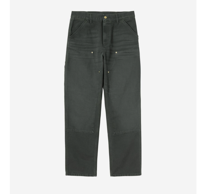 Carhartt WIP Double Knee Pant Dearborn Canvas Raven Stone