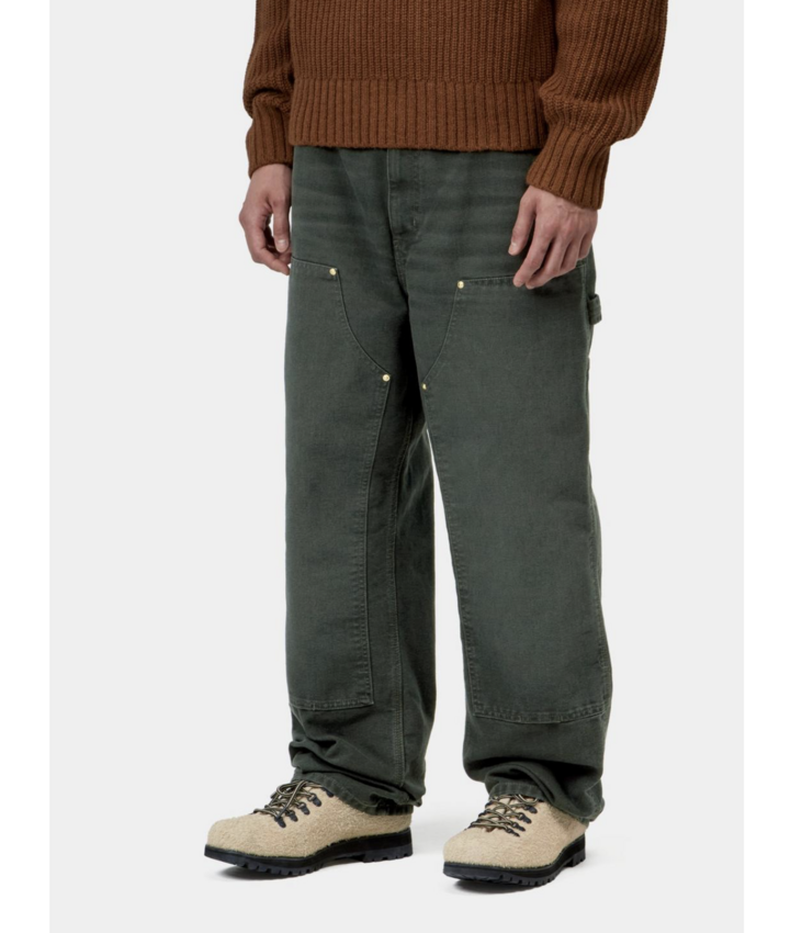 Carhartt WIP Double Knee Pant Dearborn Canvas Raven Stone