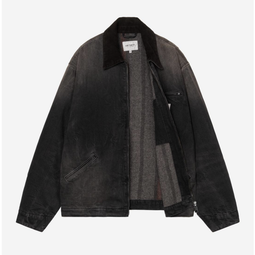 Carhartt WIP OG Detroit Jacket Smith Denim Black/Tobacco