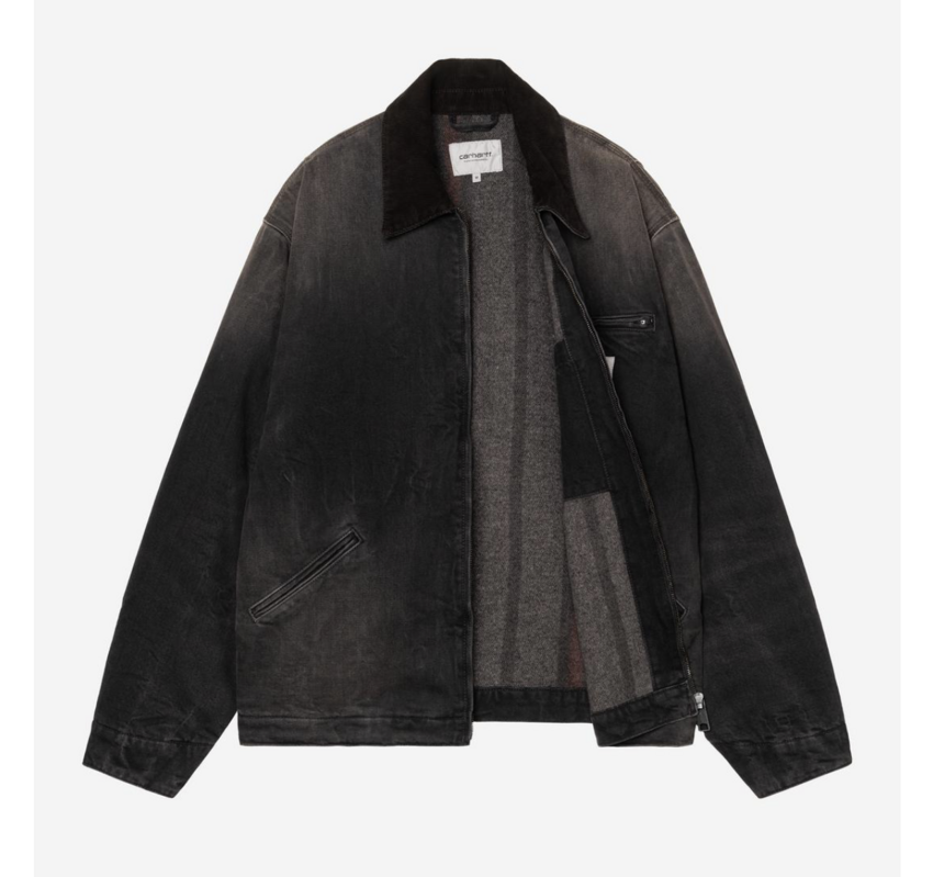 Carhartt WIP OG Detroit Jacket Smith Denim Black/Tobacco