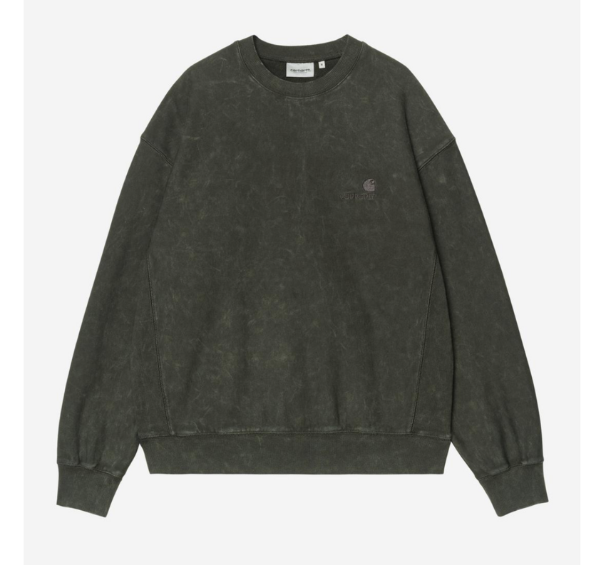 Carhartt WIP Lambert Sweat Cotton Sweat Raven Moon Wash