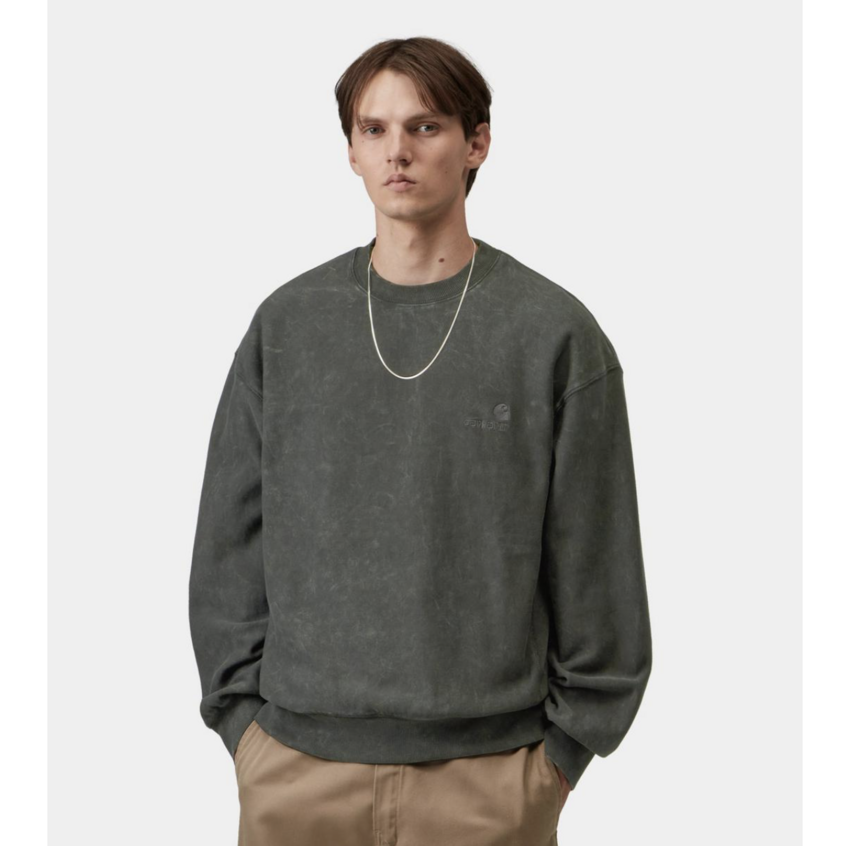 Carhartt WIP Lambert Sweat Cotton Sweat Raven Moon Wash