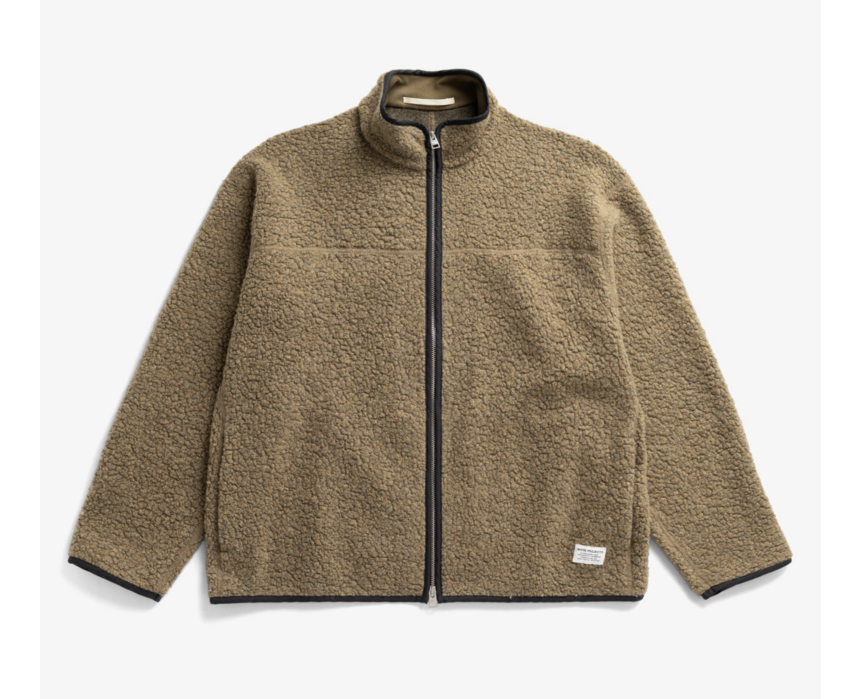 Norse Projects  Bjerget Sherpa Wool Fleece Jacket Butternut