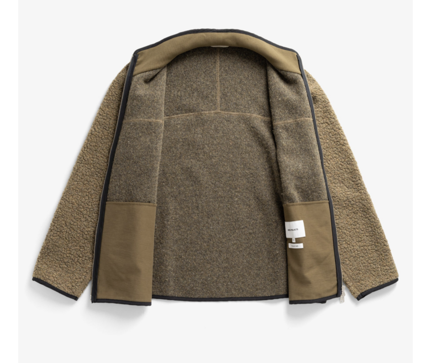 Norse Projects  Bjerget Sherpa Wool Fleece Jacket Butternut