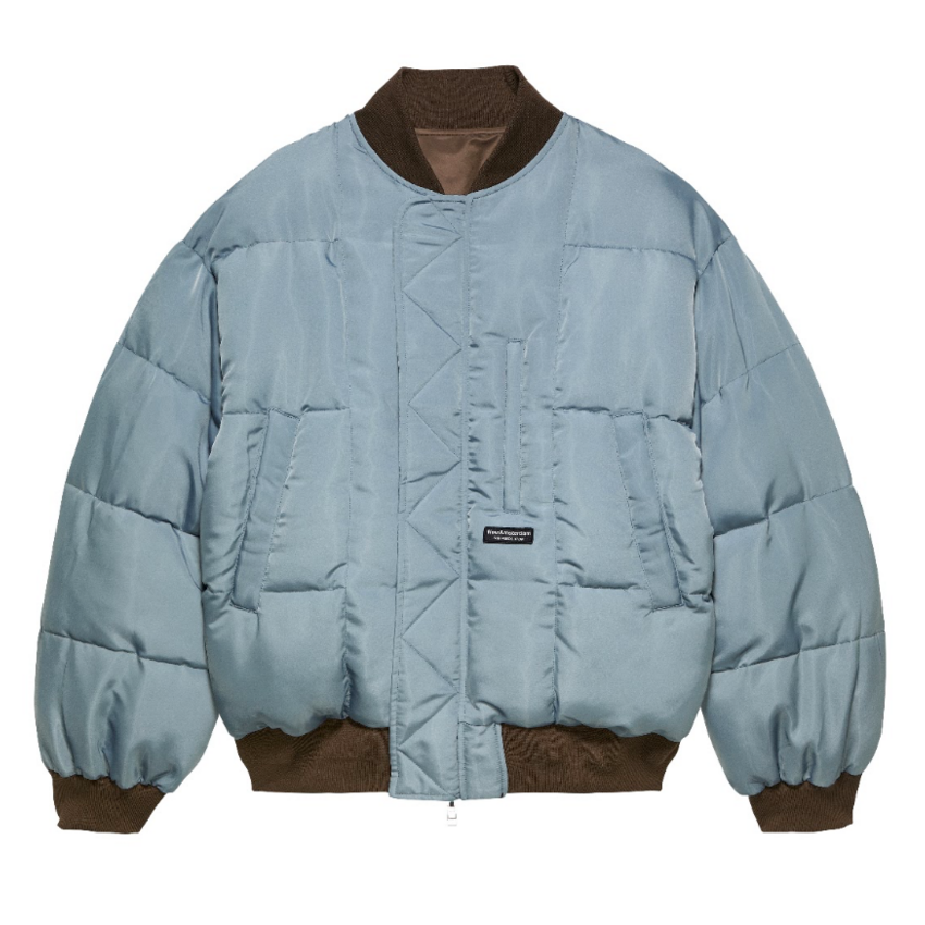 New Amsterdam Surf Association  Reversible Bomber Jacket Brown/Blue