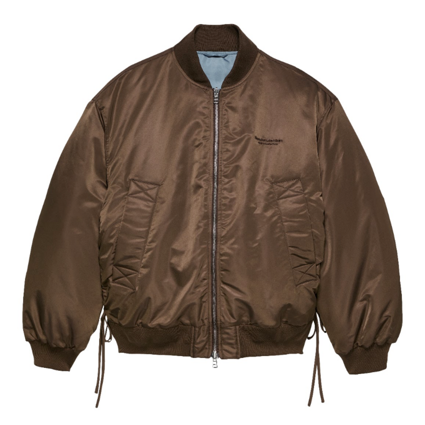 New Amsterdam Surf Association  Reversible Bomber Jacket Brown/Blue