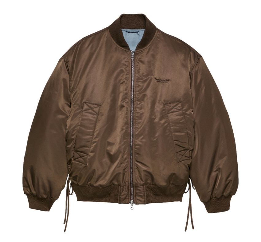 New Amsterdam Surf Association  Reversible Bomber Jacket Brown/Blue