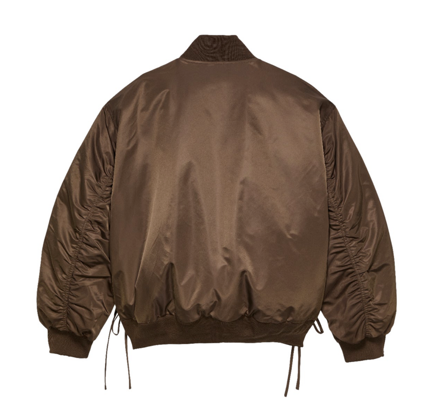 New Amsterdam Surf Association  Reversible Bomber Jacket Brown/Blue