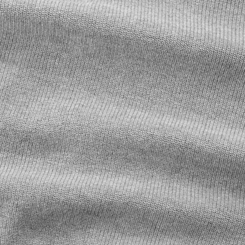 NN.07 Hope Rib 60060 Knitted Polo Grey Melange
