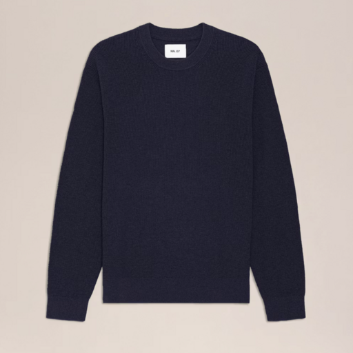 NN.07 Hope Rib 60060 Knitted Sweater Navy Melange