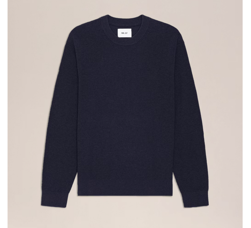 NN.07 Hope Rib 60060 Knitted Sweater Navy Melange