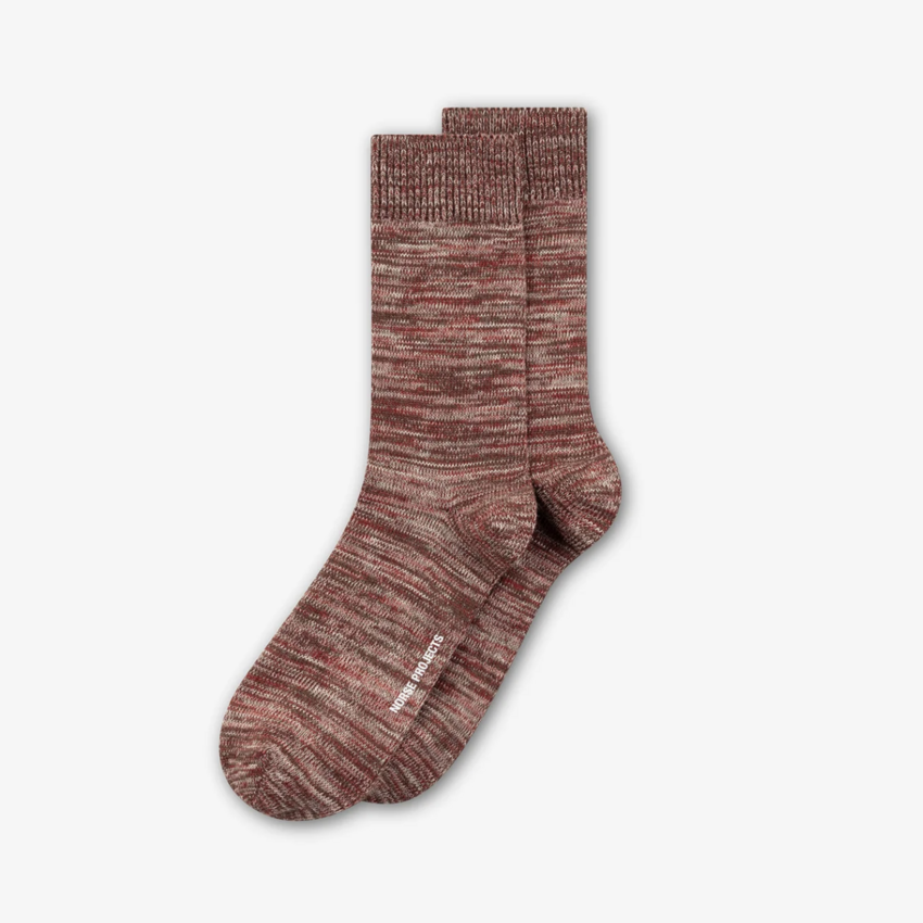 Norse Projects  Bykle Heavy Cotton Twist Sock Cowhide