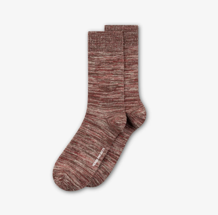 Norse Projects  Bykle Heavy Cotton Twist Sock Cowhide