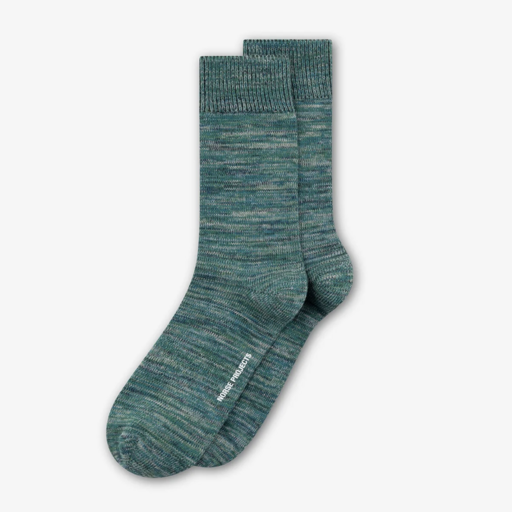 Norse Projects  Bykle Heavy Cotton Twist Sock North Sea