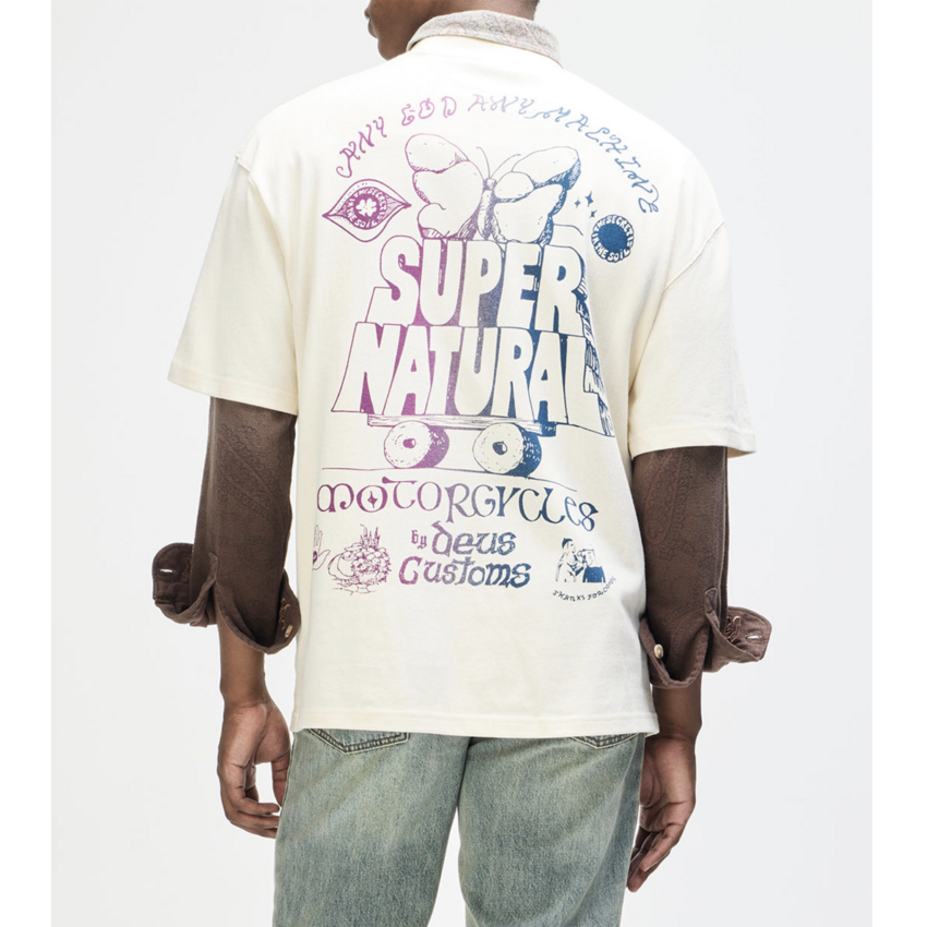 Deus Ex Machina Temple Torque Tee Dirty White