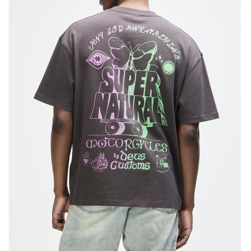 Deus Ex Machina Temple Torque Tee Anthracite