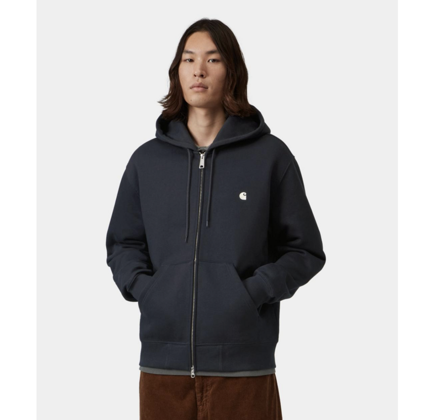 Carhartt WIP Hooded Mack Sweat Jacket Dark Navy/Wax
