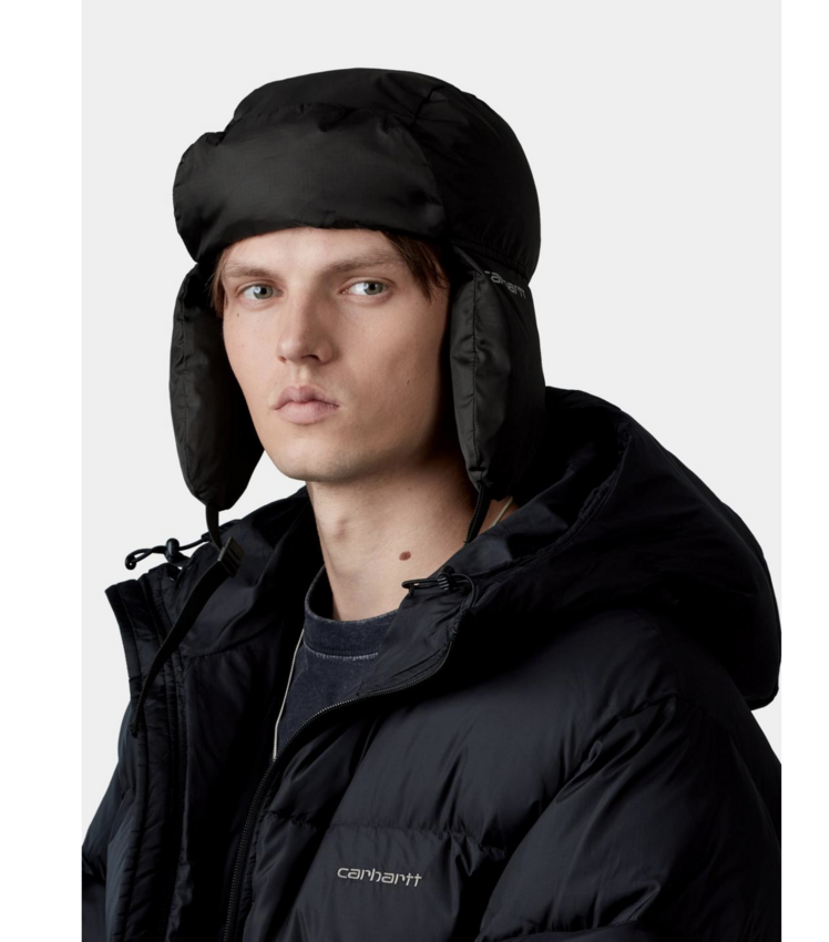 Carhartt WIP Ardon Ear Guard Cap Black/Shady Grey