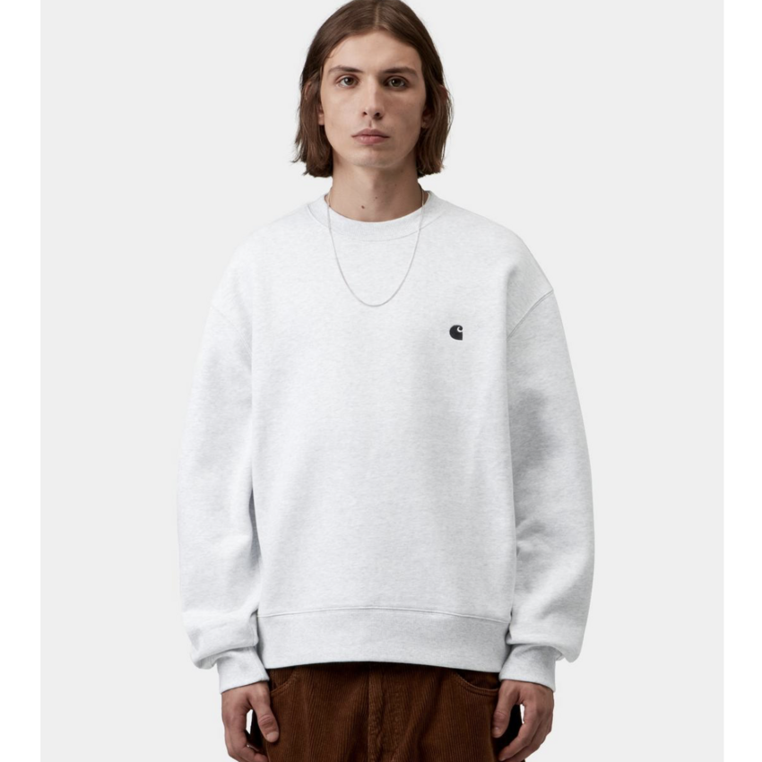 Carhartt WIP Mack Sweat Ash Heather/Black