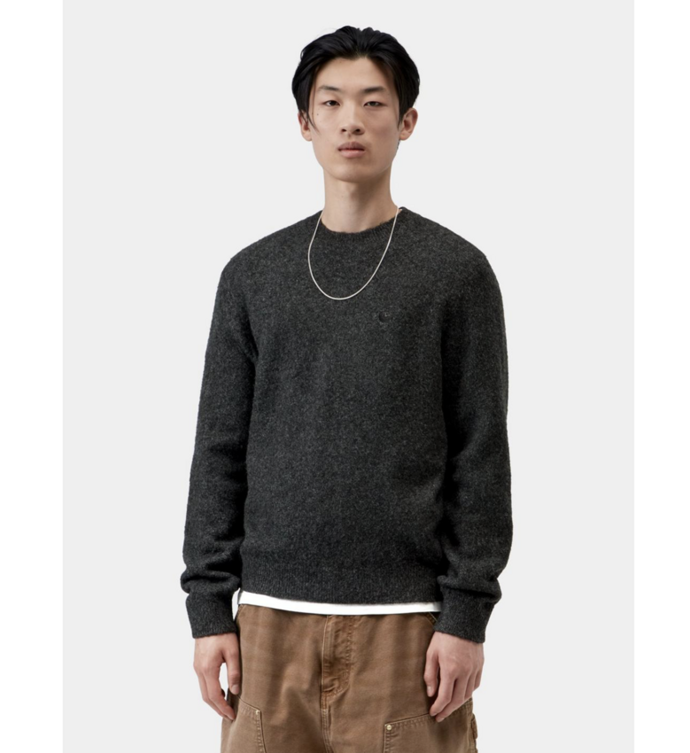 Carhartt WIP Curtis Sweater Tangled Black