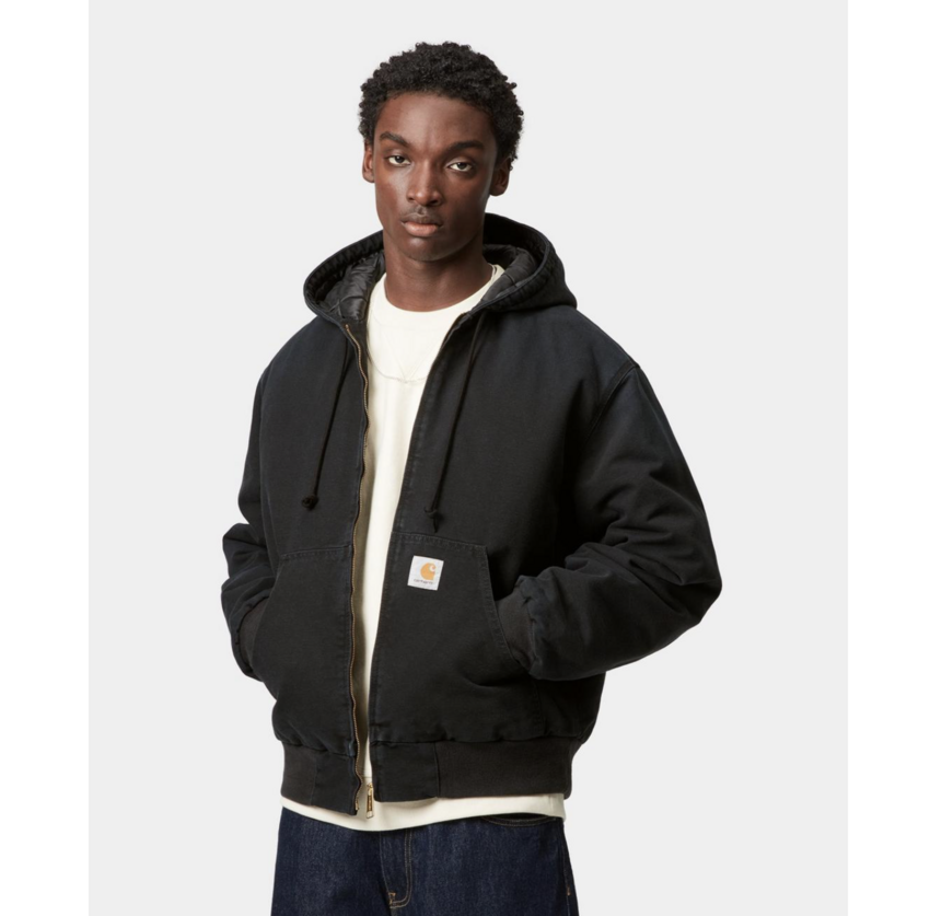 Carhartt WIP OG Active Jacket Black Stone Canvas