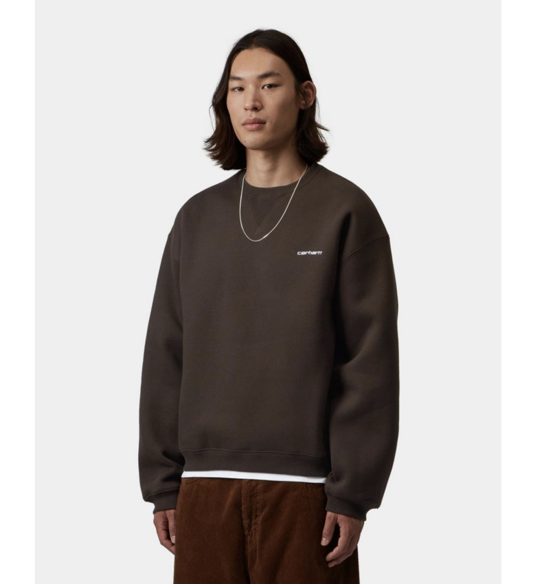 Carhartt WIP Ebbert Sweatshirt Tabacco/White
