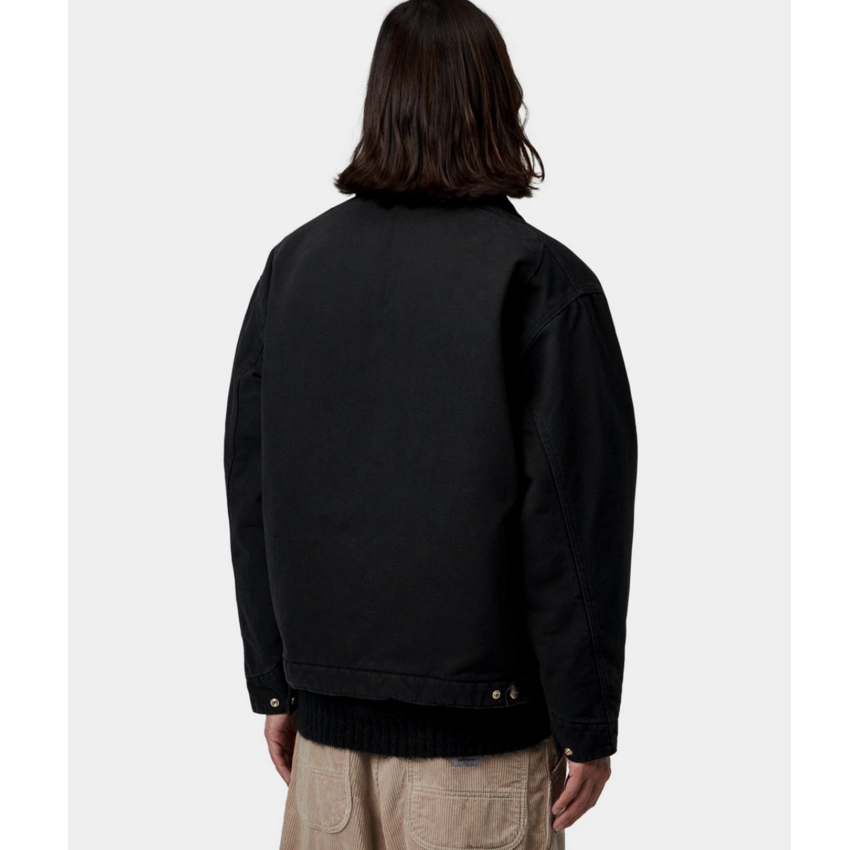 Carhartt WIP OG Detroit Jacket Black/Black Stone Canvas