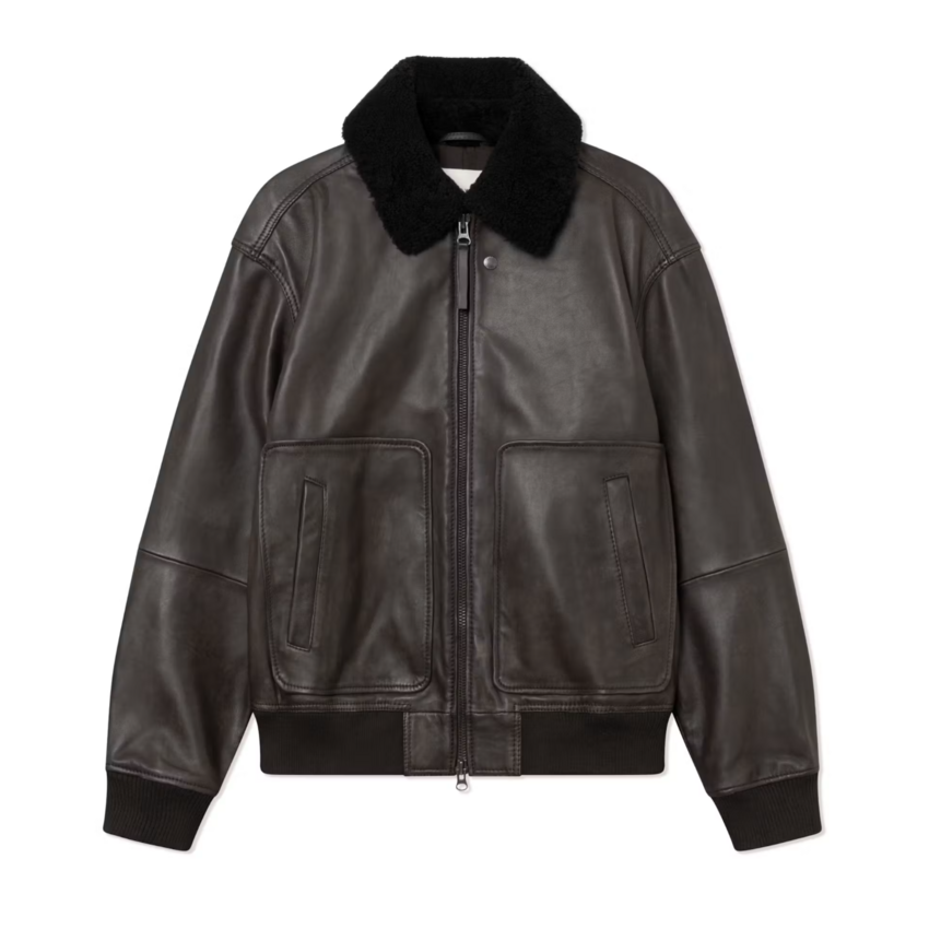 Wood Wood Krede X Bomber Worn Brown