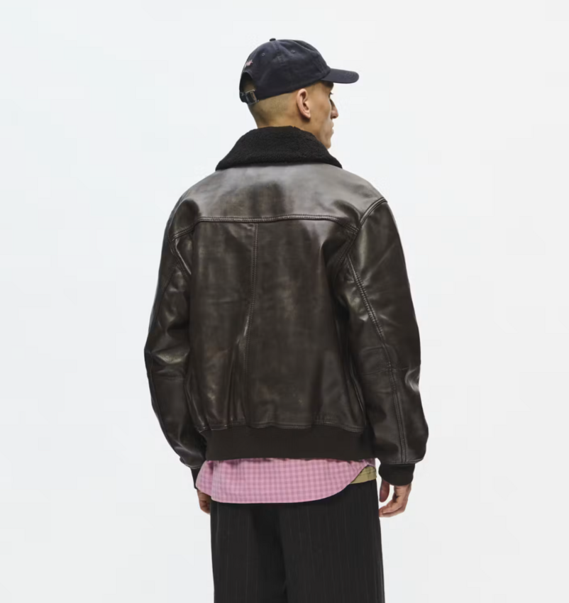 Wood Wood Krede X Bomber Worn Brown